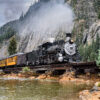 Steam Train Crossing River