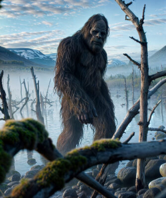 Bigfoot in Swamp