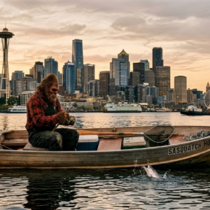 Alternative view of Bigfoot Fishing Seattle