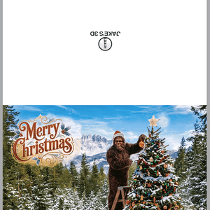 Alternative view of Bigfoot Christmas Tree