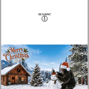 Alternative view of Bigfoot Snowman